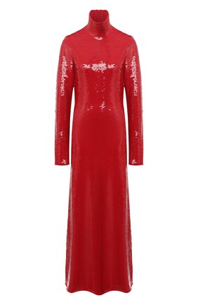 Женское платье с пайетками BOTTEGA VENETA красного цвета по цене 593000 руб., арт. 636546/V07E0 | Фото 1 Женское платье с пайетками BOTTEGA VENETA красного цвета, арт. 636546/V07E0 | Фото 1