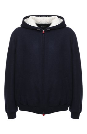 Мужской кашемировый бомбер KITON синего цвета по цене 861500 руб., арт. UW0474MV03T62/60-68 | Фото 1 Мужской кашемировый бомбер KITON синего цвета, арт. UW0474MV03T62/60-68 | Фото 1