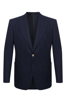 Мужской шерстяной пиджак TOM FORD темно-синего цвета по цене 276500 руб., арт. 11HA40/Q50R22 | Фото 1 Мужской шерстяной пиджак TOM FORD темно-синего цвета, арт. 11HA40/Q50R22 | Фото 1