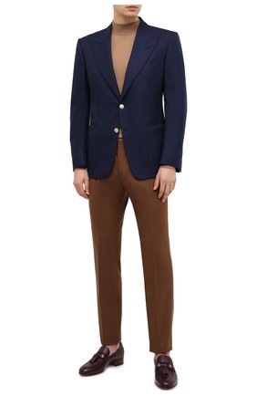 Мужской шерстяной пиджак TOM FORD темно-синего цвета по цене 276500 руб., арт. 11HA40/Q50R22 | Фото 2 Мужской шерстяной пиджак TOM FORD темно-синего цвета, арт. 11HA40/Q50R22 | Фото 2