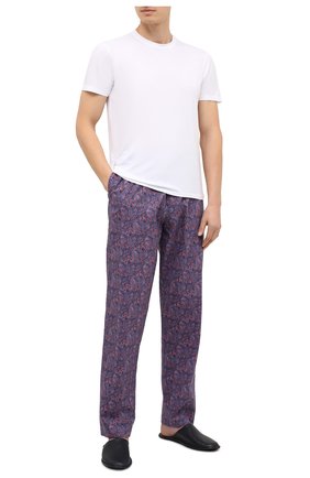 Мужские домашние брюки ZIMMERLI синего цвета по цене 12650 руб., арт. 4700-75180 | Фото 2 Мужские домашние брюки ZIMMERLI синего цвета, арт. 4700-75180 | Фото 2