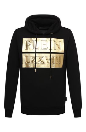 Мужской хлопковое худи PHILIPP PLEIN черного цвета по цене 78300 руб., арт. A20C MJB2128 PJO002N | Фото 1 Мужской хлопковое худи PHILIPP PLEIN черного цвета, арт. A20C MJB2128 PJO002N | Фото 1