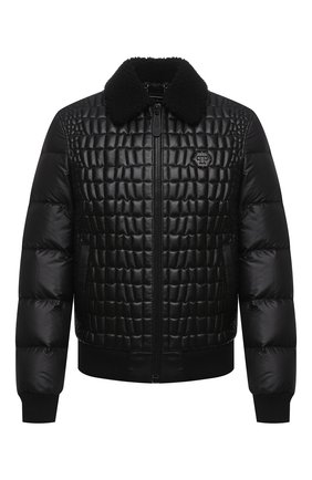 Мужской кожаный бомбер PHILIPP PLEIN черного цвета по цене 260790 руб., арт. F20C MLB1186 PLE010N | Фото 1 Мужской кожаный бомбер PHILIPP PLEIN черного цвета, арт. F20C MLB1186 PLE010N | Фото 1