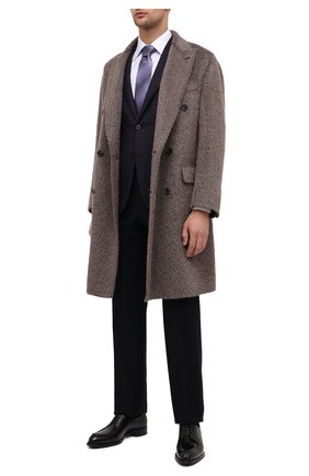Мужской шерстяной пиджак CORNELIANI фиолетового цвета по цене 140500 руб., арт. 86X240-0816221/90 | Фото 2 Мужской шерстяной пиджак CORNELIANI фиолетового цвета, арт. 86X240-0816221/90 | Фото 2 (Рукава: Длинные; Материал подклада: Хлопок, Купро; Длина (для топов): Стандартные; Материал внешний: Шерсть; Пиджаки М: Приталенный; Случай: Формальный; 1-2-бортные: Однобортные; Стили: Классический)
