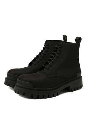 Мужские текстильные ботинки BALENCIAGA черного цвета, арт. 624548/W2AI0 | Фото 1 (Материал внешний: Текстиль; Подошва: Массивная; Материал внутренний: Натуральная кожа; Мужское Кросс-КТ: Ботинки-обувь; Каблук высота: Высокий; Материал утеплителя: Без утеплителя)