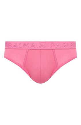 Мужские брифы BALMAIN розового цвета по цене 6585 руб., арт. BRL615120 | Фото 1 Мужские брифы BALMAIN розового цвета, арт. BRL615120 | Фото 1