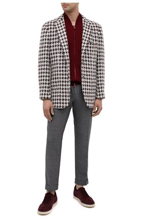 Мужская кашемировый кардиган KITON бордового цвета по цене 299500 руб., арт. UK1200 | Фото 2 Мужская кашемировый кардиган KITON бордового цвета, арт. UK1200 | Фото 2