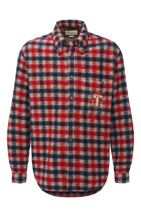 Мужская рубашка GUCCI красного цвета по цене 66700 руб., арт. 636405/ZAFK3 | Фото 1 Мужская рубашка GUCCI красного цвета, арт. 636405/ZAFK3 | Фото 1