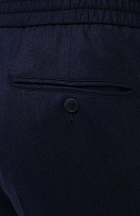 Мужские брюки из шерсти и кашемира BRIONI синего цвета, арт. RPM20L/08AB3/NEW SIDNEY | Фото 5 (Материал внешний: Шерсть; Длина (брюки, джинсы): Стандартные; Региональные ограничения белый список (Axapta Mercury): RU; Случай: Формальный; Стили: Кэжуэл)