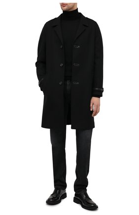Мужской шерстяное пальто SAINT LAURENT черного цвета по цене 222000 руб., арт. 626834/Y1B71 | Фото 2 Мужской шерстяное пальто SAINT LAURENT черного цвета, арт. 626834/Y1B71 | Фото 2
