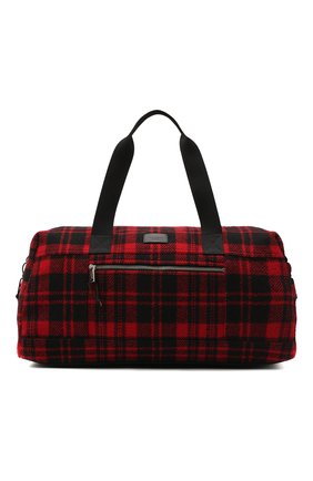 Мужская текстильная дорожная сумка duffle SAINT LAURENT красного цвета, арт. 594400/GKPIF | Фото 1 (Ремень/цепочка: На ремешке; Материал: Текстиль; Размер: large)