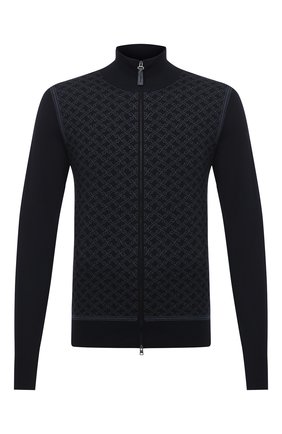 Мужской шерстяной кардиган BRIONI темно-синего цвета по цене 106000 руб., арт. UMT20L/09K40 | Фото 1 Мужской шерстяной кардиган BRIONI темно-синего цвета, арт. UMT20L/09K40 | Фото 1
