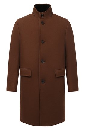 Мужской пальто из шерсти и кашемира ERMENEGILDO ZEGNA коричневого цвета по цене 754500 руб., арт. 877010/42PCS0 | Фото 1 Мужской пальто из шерсти и кашемира ERMENEGILDO ZEGNA коричневого цвета, арт. 877010/42PCS0 | Фото 1