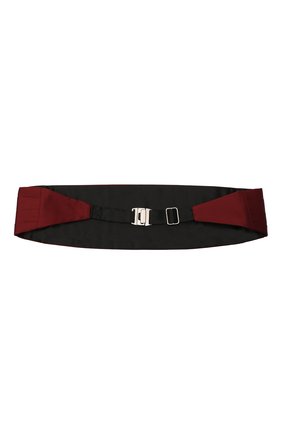 Мужской шелковый камербанд ERMENEGILDO ZEGNA бордового цвета по цене 15750 руб., арт. Z8D60/5S7 | Фото 2 Мужской шелковый камербанд ERMENEGILDO ZEGNA бордового цвета, арт. Z8D60/5S7 | Фото 2