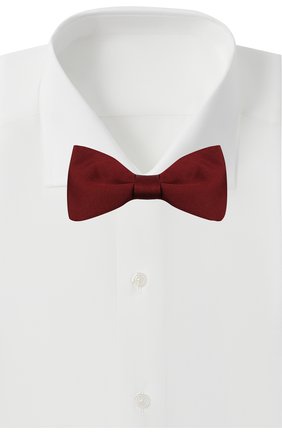 Мужской шелковый галстук-бабочка ERMENEGILDO ZEGNA бордового цвета, арт. Z8D60/4SE | Фото 2 (Материал: Текстиль, Шелк)