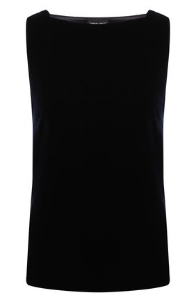 Женский бархатный топ GIORGIO ARMANI синего цвета по цене 117500 руб., арт. 0WHCK00Z/T01FD | Фото 1 Женский бархатный топ GIORGIO ARMANI синего цвета, арт. 0WHCK00Z/T01FD | Фото 1