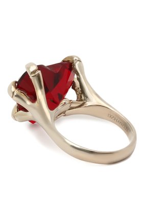 Женское кольцо claw DZHANELLI красного цвета, арт. 03 | Фото 2 (Материал: Серебро)