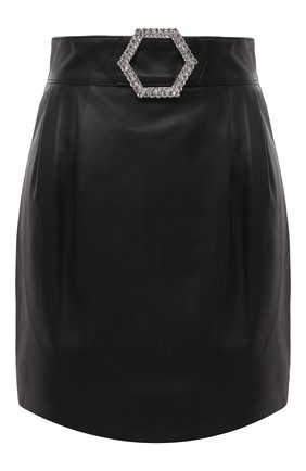 Женская кожаная юбка PHILIPP PLEIN черного цвета по цене 172260 руб., арт. F20C WLV0068 PLE010N | Фото 1 Женская кожаная юбка PHILIPP PLEIN черного цвета, арт. F20C WLV0068 PLE010N | Фото 1