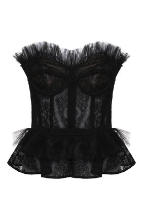 Женская топ-бюстье ZUHAIR MURAD черного цвета по цене 168000 руб., арт. TPP20034/LMIX007 | Фото 1 Женская топ-бюстье ZUHAIR MURAD черного цвета, арт. TPP20034/LMIX007 | Фото 1
