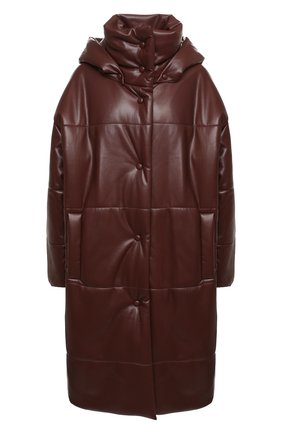 Женское пальто NANUSHKA коричневого цвета по цене 75450 руб., арт. ESKA_PLUM CHUTNEY_VEGAN LEATHER | Фото 1 Женское пальто NANUSHKA коричневого цвета, арт. ESKA_PLUM CHUTNEY_VEGAN LEATHER | Фото 1