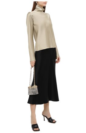 Женская блузка NANUSHKA бежевого цвета по цене 36800 руб., арт. EVA_SAGE_SLIP SATIN | Фото 2 Женская блузка NANUSHKA бежевого цвета, арт. EVA_SAGE_SLIP SATIN | Фото 2