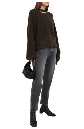 Женские джинсы NANUSHKA серого цвета по цене 28750 руб., арт. KEMIA_WASHED GREY_RIGID DENIM | Фото 2 Женские джинсы NANUSHKA серого цвета, арт. KEMIA_WASHED GREY_RIGID DENIM | Фото 2