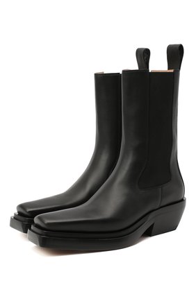 Женские кожаные ботинки bv lean BOTTEGA VENETA черного цвета по цене 110500 руб., арт. 639831/V00M0 | Фото 1 Женские кожаные ботинки bv lean BOTTEGA VENETA черного цвета, арт. 639831/V00M0 | Фото 1