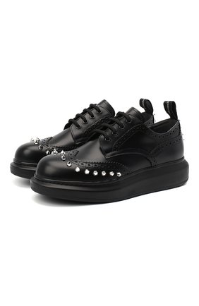 Женская кожаные дерби ALEXANDER MCQUEEN черного цвета по цене 51900 руб., арт. 633926/WHX59 | Фото 1 Женская кожаные дерби ALEXANDER MCQUEEN черного цвета, арт. 633926/WHX59 | Фото 1