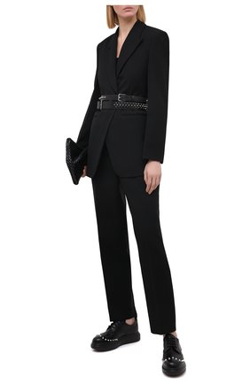 Женская кожаные дерби ALEXANDER MCQUEEN черного цвета по цене 51900 руб., арт. 633926/WHX59 | Фото 2 Женская кожаные дерби ALEXANDER MCQUEEN черного цвета, арт. 633926/WHX59 | Фото 2