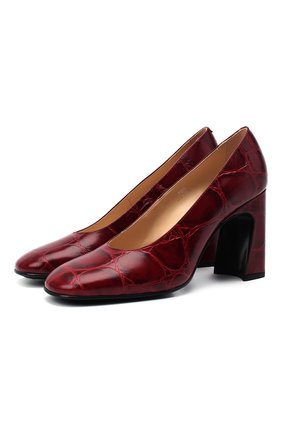 Женская кожаные туфли TOD’S красного цвета по цене 49750 руб., арт. XXW83C0DE60XLX | Фото 1 Женская кожаные туфли TOD’S красного цвета, арт. XXW83C0DE60XLX | Фото 1