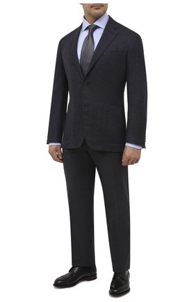 Мужской шерстяной пиджак CANALI темно-синего цвета по цене 111500 руб., арт. 13275/CU02738/154/60-64 | Фото 2 Мужской шерстяной пиджак CANALI темно-синего цвета, арт. 13275/CU02738/154/60-64 | Фото 2