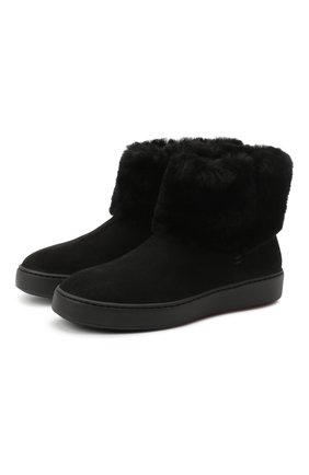 Женские замшевые сапоги SANTONI черного цвета по цене 54500 руб., арт. WBCE60598NEAPFEZN01 | Фото 1 Женские замшевые сапоги SANTONI черного цвета, арт. WBCE60598NEAPFEZN01 | Фото 1