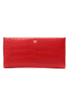 Женский клатч из кожи аллигатора TOM FORD красного цвета по цене 899500 руб., арт. L1373T-EAL001/AMIS | Фото 1 Женский клатч из кожи аллигатора TOM FORD красного цвета, арт. L1373T-EAL001/AMIS | Фото 1