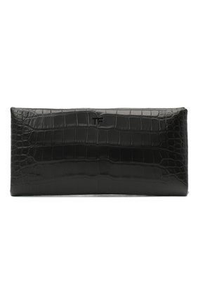 Женский клатч из кожи аллигатора TOM FORD черного цвета по цене 859500 руб., арт. L1373R-EAL001/AMIS | Фото 1 Женский клатч из кожи аллигатора TOM FORD черного цвета, арт. L1373R-EAL001/AMIS | Фото 1 (Размер: medium; Женское Кросс-КТ: Клатч-клатчи, Вечерняя сумка; Материал: Экзотическая кожа)