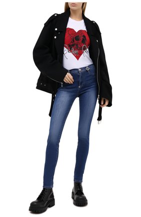 Женские джинсы PHILIPP PLEIN серого цвета по цене 39150 руб., арт. F20C WDT1421 PDE004N | Фото 2 Женские джинсы PHILIPP PLEIN серого цвета, арт. F20C WDT1421 PDE004N | Фото 2