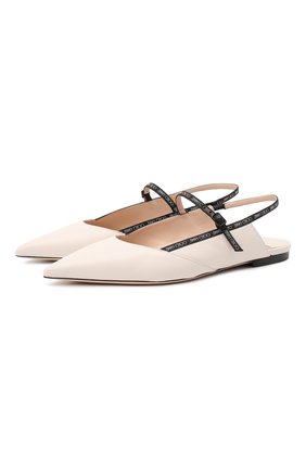 Женские кожаные балетки ree JIMMY CHOO белого цвета по цене 56310 руб., арт. REEFLATJWR | Фото 1 Женские кожаные балетки ree JIMMY CHOO белого цвета, арт. REEFLATJWR | Фото 1