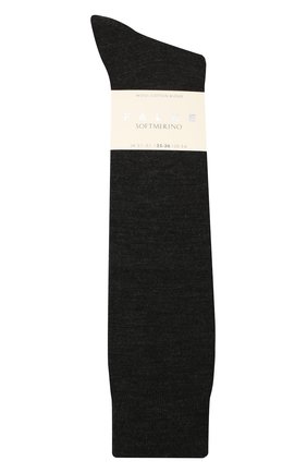 Женские гольфы softmerino FALKE серого цвета по цене 2470 руб., арт. 47438 | Фото 1 Женские гольфы softmerino FALKE серого цвета, арт. 47438 | Фото 1 (Материал внешний: Шерсть)