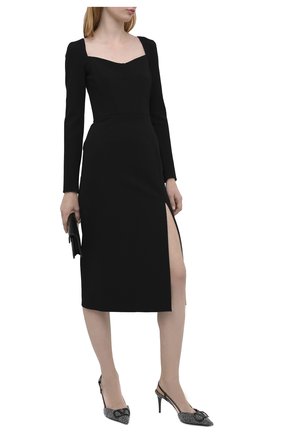 Женская текстильные туфли valentino garavani vlogo VALENTINO черно-белого цвета по цене 63400 руб., арт. UW0S0R01/XHM | Фото 2 Женская текстильные туфли valentino garavani vlogo VALENTINO черно-белого цвета, арт. UW0S0R01/XHM | Фото 2