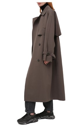 Женские кожаные кроссовки DOLCE & GABBANA черного цвета по цене 59300 руб., арт. CK1791/AW918 | Фото 2 Женские кожаные кроссовки DOLCE & GABBANA черного цвета, арт. CK1791/AW918 | Фото 2