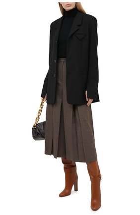 Женские кожаные ботфорты caroline DOLCE & GABBANA коричневого цвета по цене 142500 руб., арт. CU0662/AW694 | Фото 2 Женские кожаные ботфорты caroline DOLCE & GABBANA коричневого цвета, арт. CU0662/AW694 | Фото 2