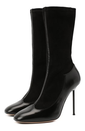 Женские кожаные ботильоны GIORGIO ARMANI черного цвета по цене 106000 руб., арт. X1N138/XG648 | Фото 1 Женские кожаные ботильоны GIORGIO ARMANI черного цвета, арт. X1N138/XG648 | Фото 1