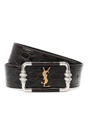 Женский кожаный ремень SAINT LAURENT темно-коричневого цвета по цене 45750 руб., арт. 640548/1ZQ0X | Фото 1 Женский кожаный ремень SAINT LAURENT темно-коричневого цвета, арт. 640548/1ZQ0X | Фото 1