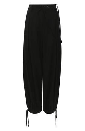 Женские шерстяные брюки YOHJI YAMAMOTO черного цвета по цене 87400 руб., арт. FB-P52-101 | Фото 1 Женские шерстяные брюки YOHJI YAMAMOTO черного цвета, арт. FB-P52-101 | Фото 1