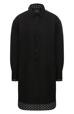Женская хлопковая рубашка YOHJI YAMAMOTO черного цвета по цене 65100 руб., арт. FB-B54-001 | Фото 1 Женская хлопковая рубашка YOHJI YAMAMOTO черного цвета, арт. FB-B54-001 | Фото 1