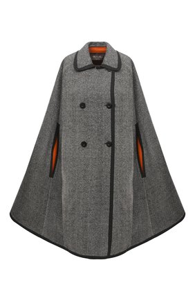 Женская двусторонний кейп LORO PIANA серого цвета по цене 686000 руб., арт. FAL3647 | Фото 1 Женская двусторонний кейп LORO PIANA серого цвета, арт. FAL3647 | Фото 1 (Материал внешний: Шерсть, Кашемир; Стили: Кэжуэл; Длина (верхняя одежда): До середины бедра)