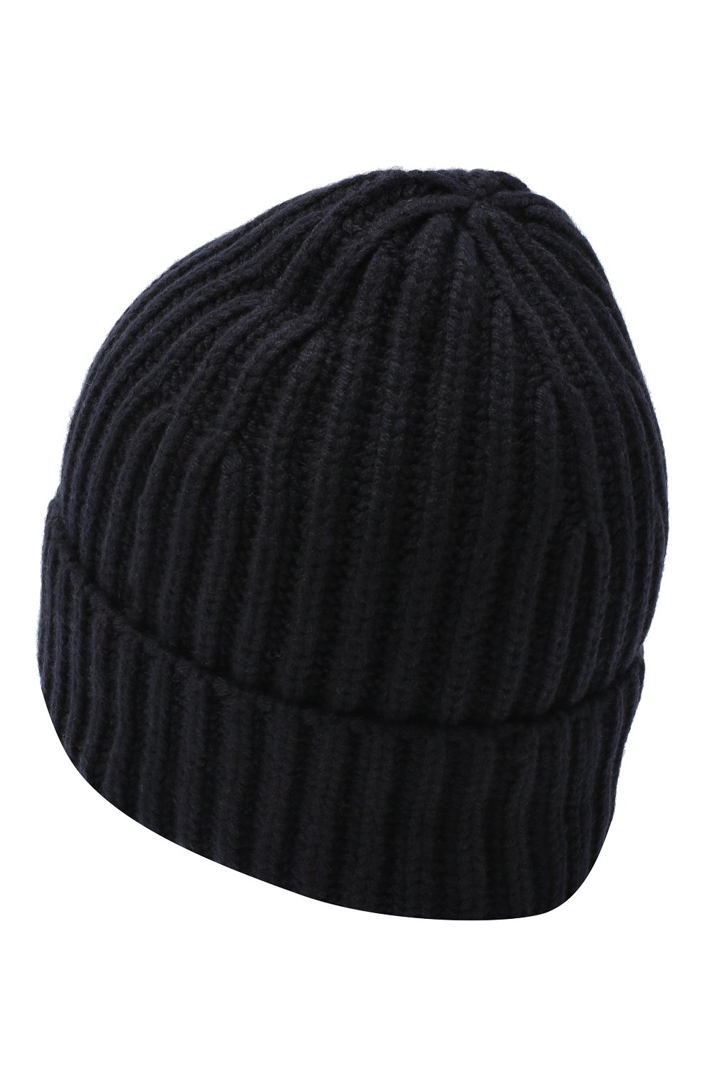 Женская кашемировая шапка LORO PIANA темно-синего цвета, арт. FAL4842 | Фото 2 (Материал: Текстиль, Кашемир, Шерсть; Региональные ограничения белый список (Axapta Mercury): RU)