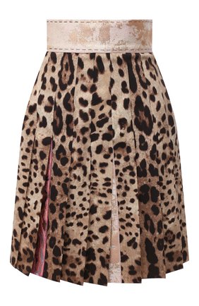 Женская юбка DOLCE & GABBANA леопардового цвета по цене 88900 руб., арт. J4017Z/FSBAV | Фото 1 Женская юбка DOLCE & GABBANA леопардового цвета, арт. J4017Z/FSBAV | Фото 1