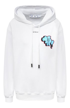 Женская хлопковое худи OFF-WHITE белого цвета по цене 55650 руб., арт. 0WBB032F20JER0010184 | Фото 1 Женская хлопковое худи OFF-WHITE белого цвета, арт. 0WBB032F20JER0010184 | Фото 1
