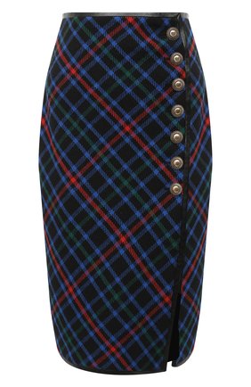 Женская шерстяная юбка SAINT LAURENT разноцветного цвета по цене 178500 руб., арт. 640041/Y7B89 | Фото 1 Женская шерстяная юбка SAINT LAURENT разноцветного цвета, арт. 640041/Y7B89 | Фото 1 (Длина Ж (юбки, платья, шорты): До колена; Материал внешний: Шерсть; Материал подклада: Шелк; Стили: Кэжуэл; Женское Кросс-КТ: Юбка-одежда, Юбка-карандаш)