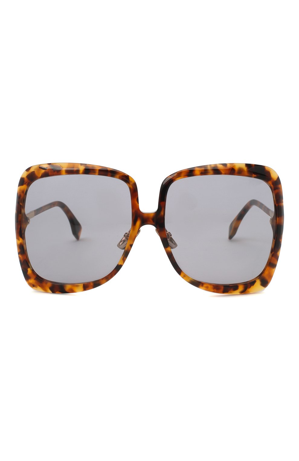 Женские солнцезащитные очки FENDI коричневого цвета, арт. 0429 9N4 | Фото 3 (Тип очков: С/з; Очки форма: Квадратные)